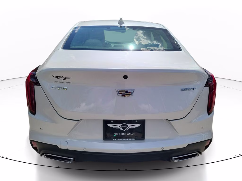 2024 Crystal White Tricoat Cadillac CT4 Premium Luxury RWD Sedan