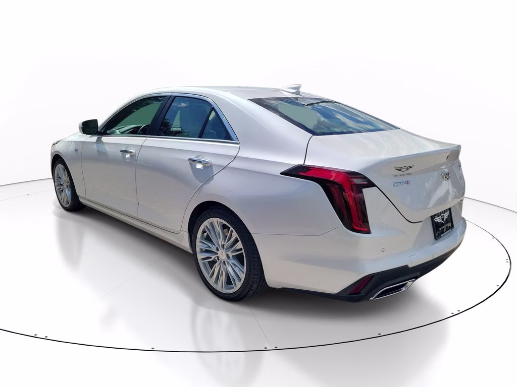 2024 Crystal White Tricoat Cadillac CT4 Premium Luxury RWD Sedan