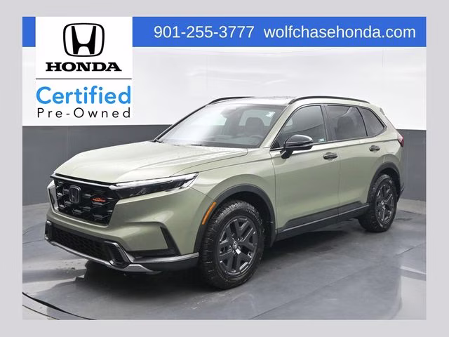 2026 Ash Green Metallic Honda CR-V Hybrid TrailSport AWD SUV