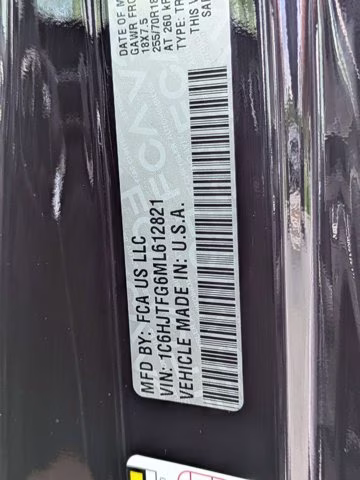 2021 Black Clearcoat Jeep Gladiator Overland 4X4 Truck