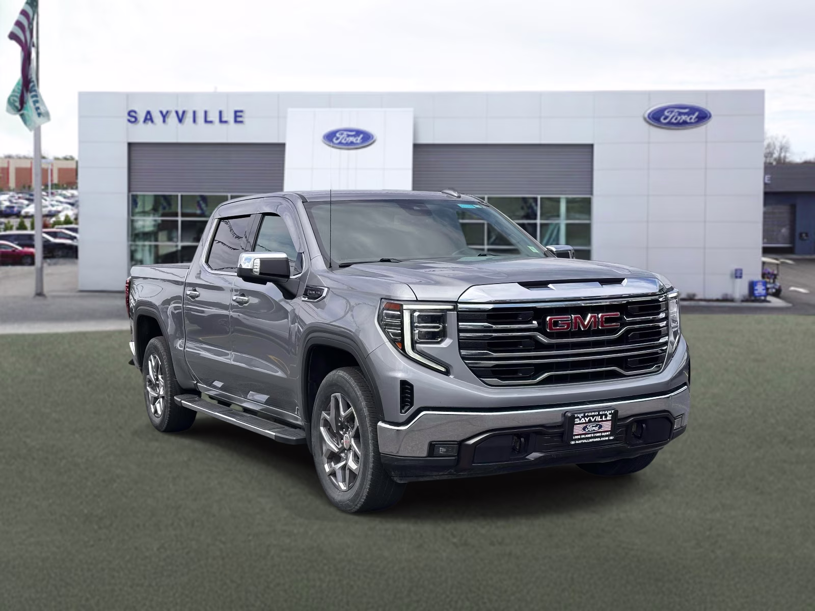 2024 Sterling Metallic GMC Sierra 1500 4WD Crew Cab 147 SLT 4X4 Truck