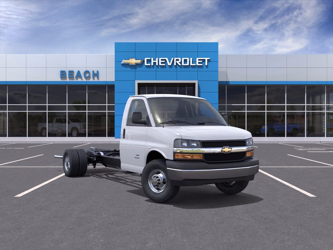 2026 Summit White Chevrolet Express Cutaway 3500 1WT RWD Long Wheelbase