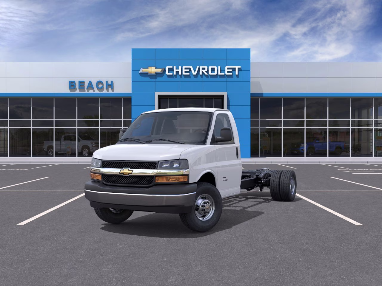 2026 Summit White Chevrolet Express Cutaway 3500 1WT RWD Long Wheelbase