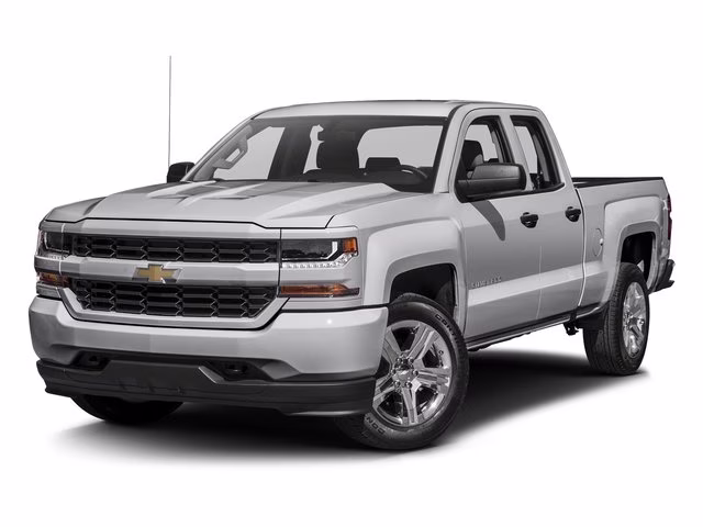 2017 Silver Ice Metallic Chevrolet Silverado 1500 Custom RWD Truck