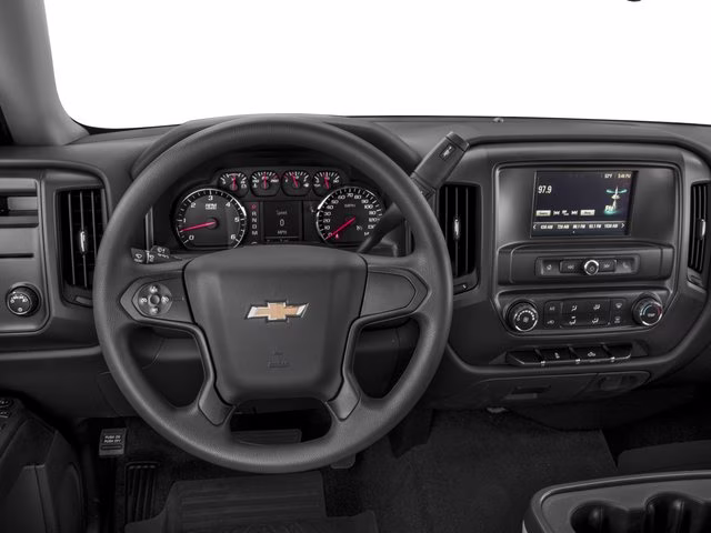 2017 Silver Ice Metallic Chevrolet Silverado 1500 Custom RWD Truck
