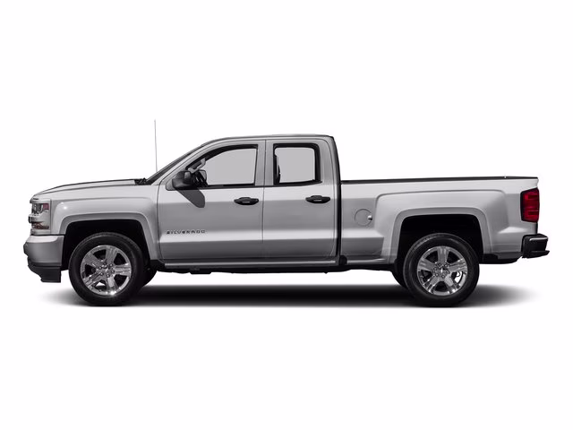 2017 Silver Ice Metallic Chevrolet Silverado 1500 Custom RWD Truck
