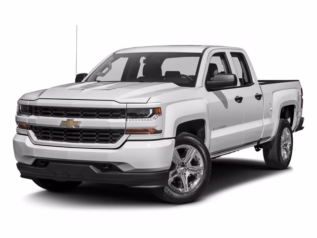 2017 Silver Ice Metallic Chevrolet Silverado 1500 Custom RWD Truck