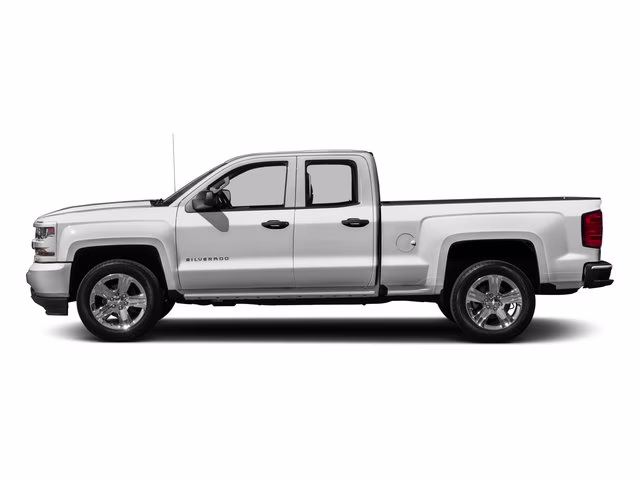 2017 Silver Ice Metallic Chevrolet Silverado 1500 Custom RWD Truck