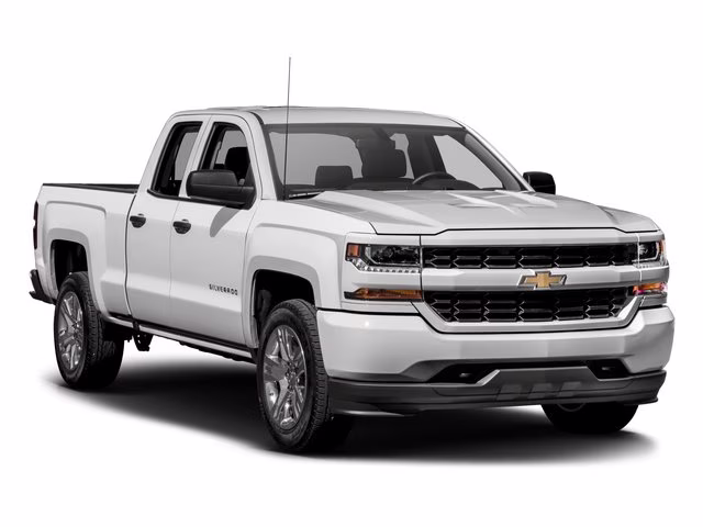 2017 Silver Ice Metallic Chevrolet Silverado 1500 Custom RWD Truck
