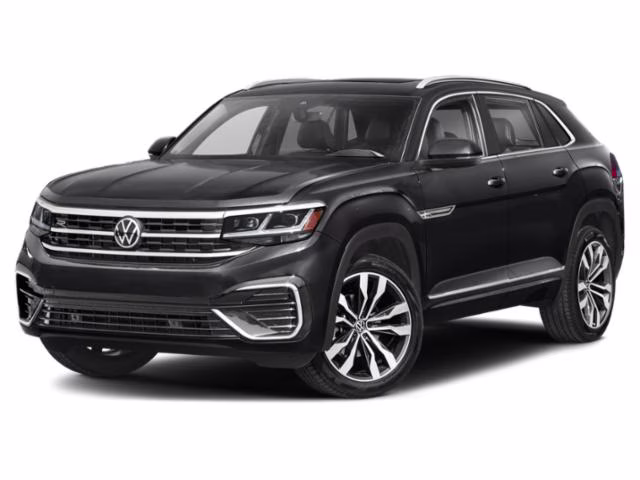 2022 Black Volkswagen Atlas Cross Sport 3.6L V6 SEL R-Line AWD SUV