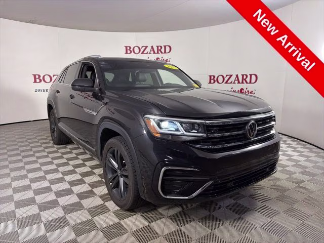 2022 Black Volkswagen Atlas Cross Sport 3.6L V6 SEL R-Line AWD SUV