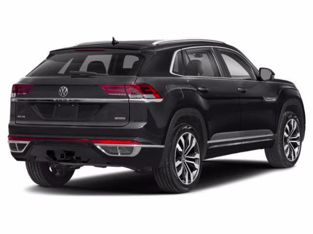 2022 Black Volkswagen Atlas Cross Sport 3.6L V6 SEL R-Line AWD SUV