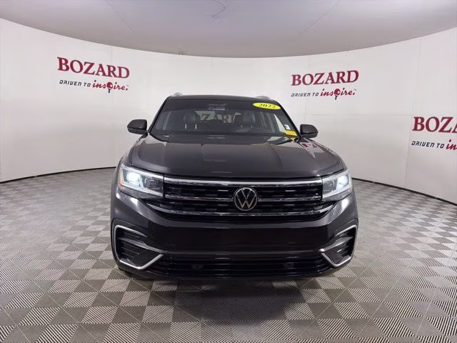2022 Black Volkswagen Atlas Cross Sport 3.6L V6 SEL R-Line AWD SUV