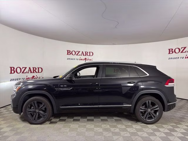 2022 Black Volkswagen Atlas Cross Sport 3.6L V6 SEL R-Line AWD SUV