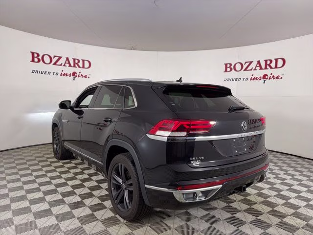 2022 Black Volkswagen Atlas Cross Sport 3.6L V6 SEL R-Line AWD SUV