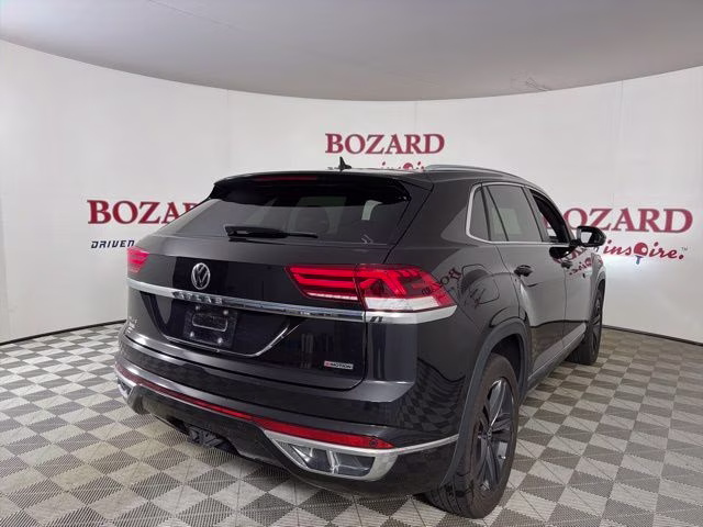 2022 Black Volkswagen Atlas Cross Sport 3.6L V6 SEL R-Line AWD SUV