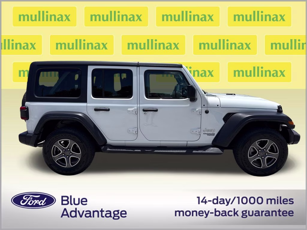 2018 Bright White Clearcoat Jeep Wrangler Unlimited Sport S 4X4 SUV