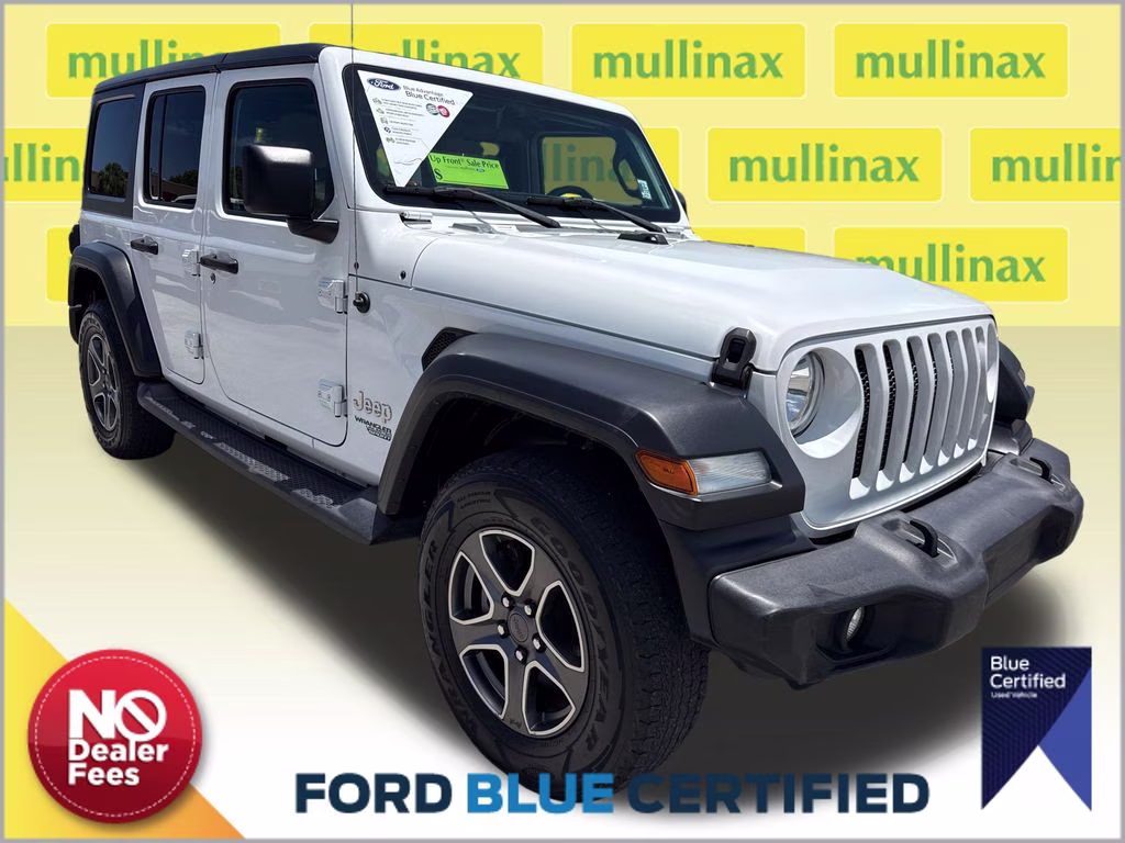2018 Bright White Clearcoat Jeep Wrangler Unlimited Sport S 4X4 SUV