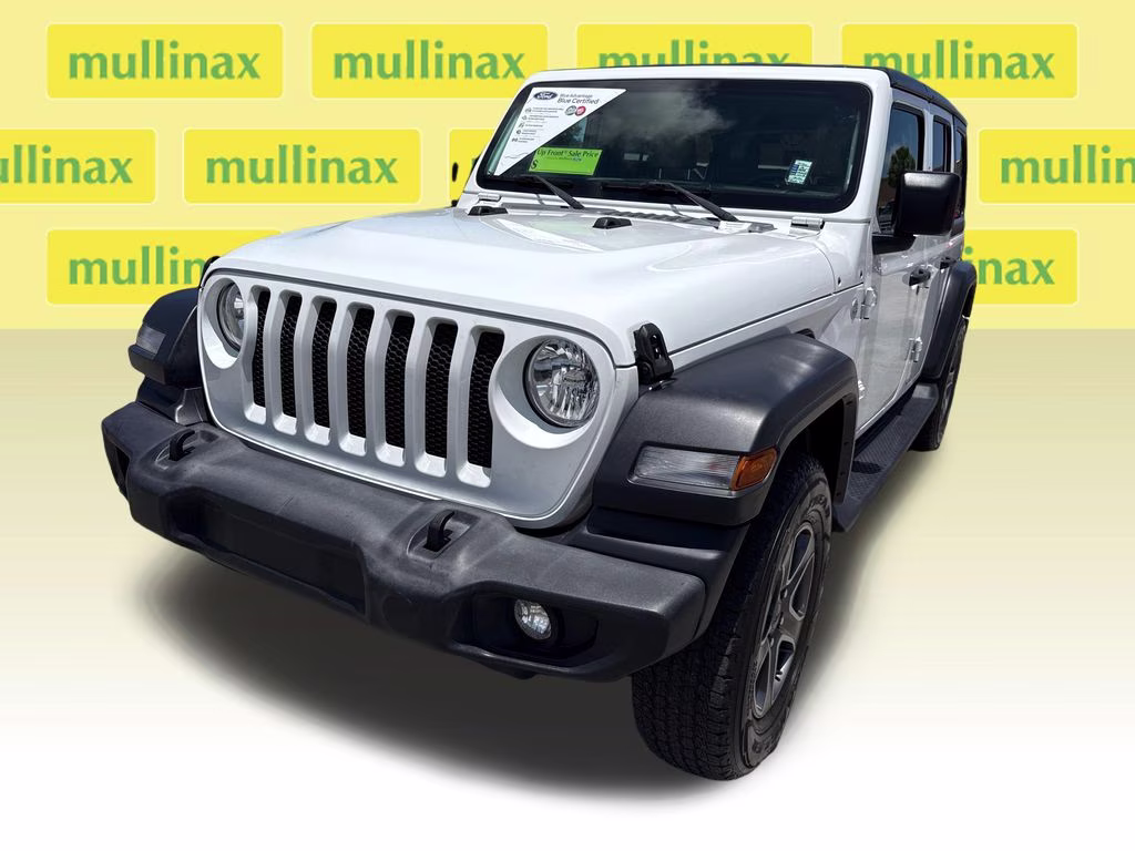 2018 Bright White Clearcoat Jeep Wrangler Unlimited Sport S 4X4 SUV