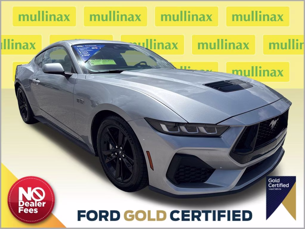 2024 Iconic Silver Metallic Ford Mustang GT RWD Coupe