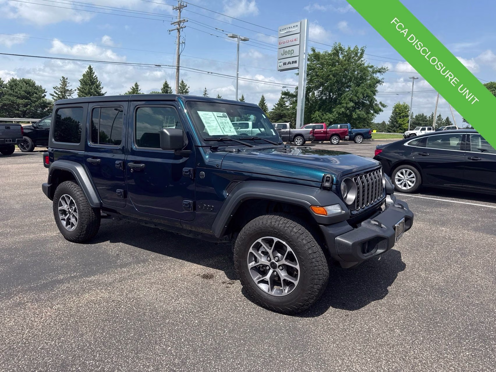 2025 Fathom Blue Pearlcoat Jeep Wrangler Sport S 4X4 SUV