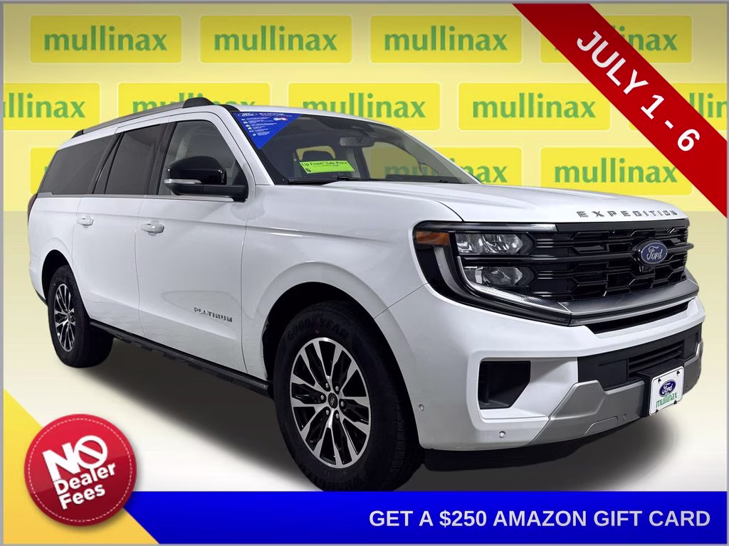 2025 Oxford White Ford Expedition Max Platinum 4X4 SUV