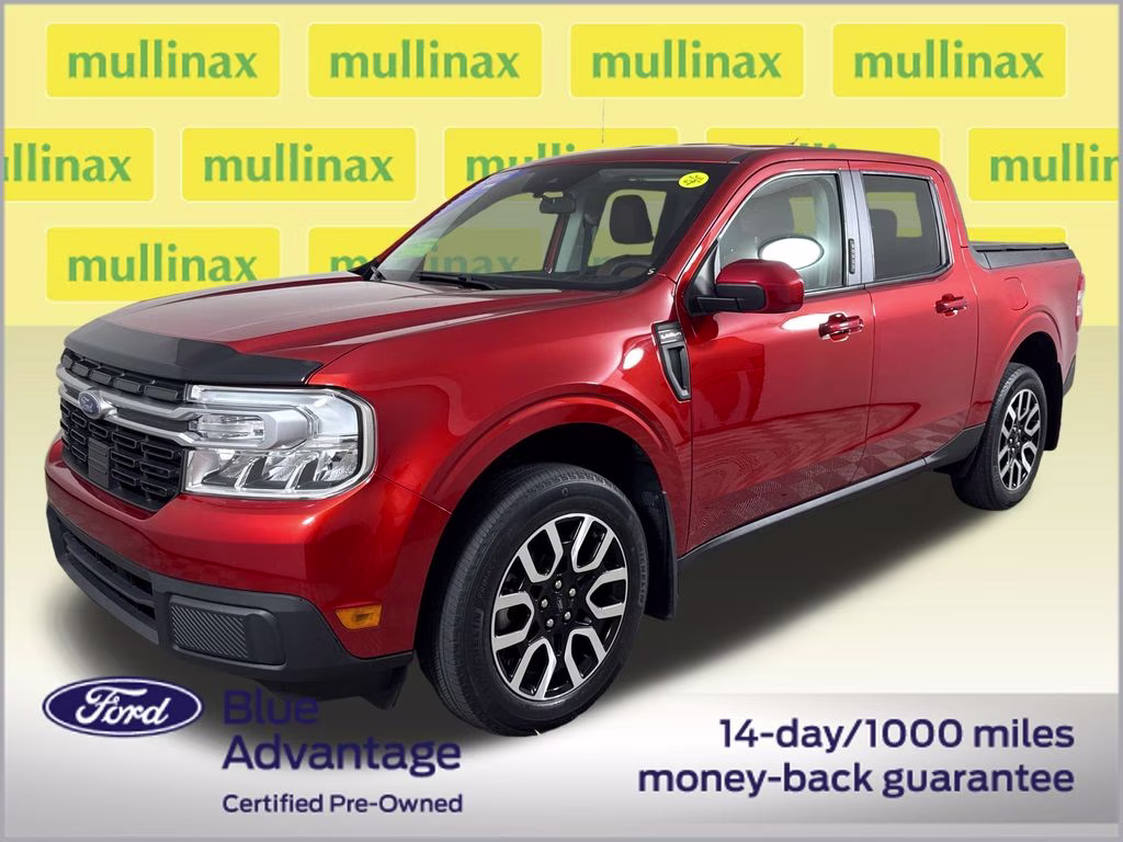2022 Hot Pepper Red Tinted Clearcoat Metallic Ford Maverick Lariat FWD Truck