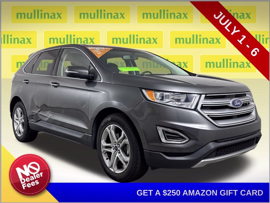 2017 Magnetic Metallic Ford Edge Titanium FWD SUV