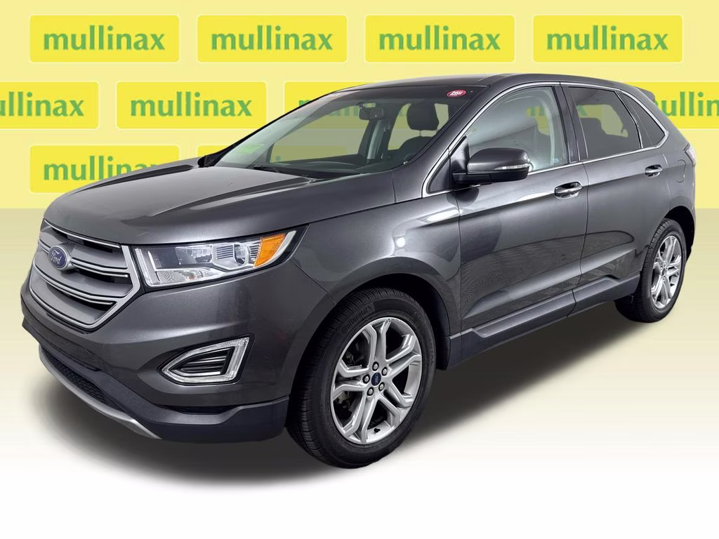 2017 Magnetic Metallic Ford Edge Titanium FWD SUV