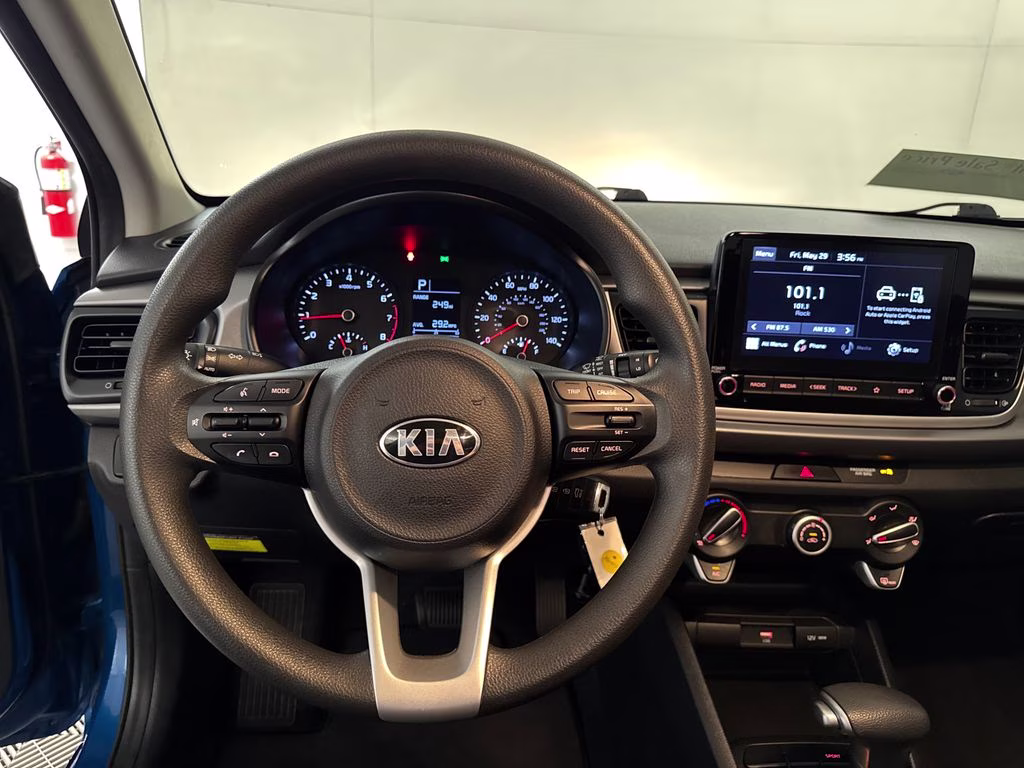 2021 Sporty Blue Kia Rio S FWD Hatchback