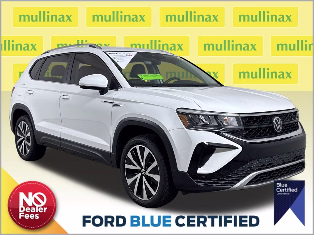 2024 Pure White Volkswagen Taos 1.5T SE FWD SUV