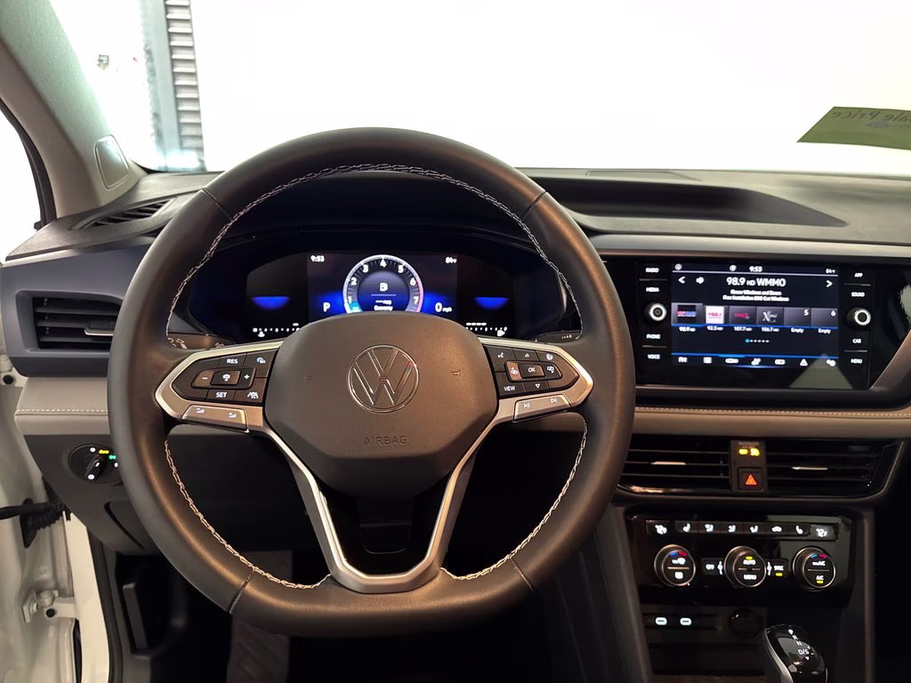 2024 Pure White Volkswagen Taos 1.5T SE FWD SUV