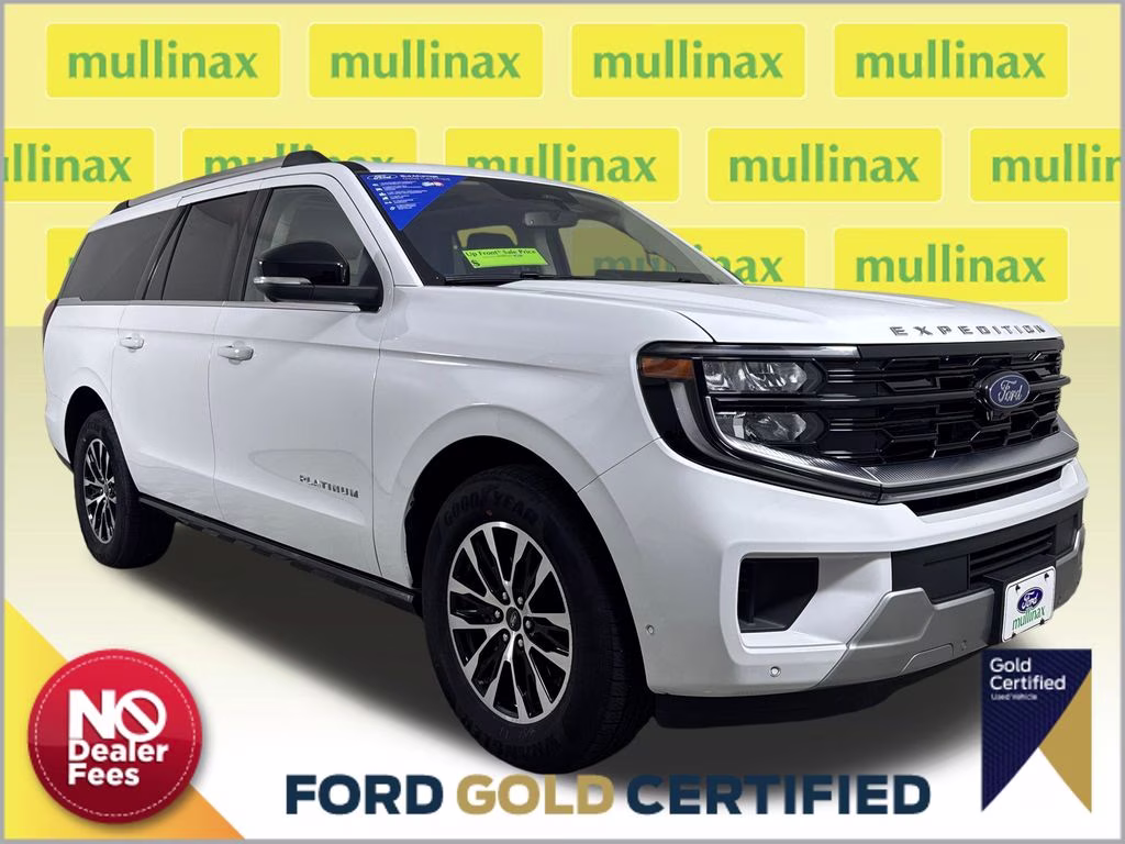 2025 Oxford White Ford Expedition Max Platinum 4X4 SUV