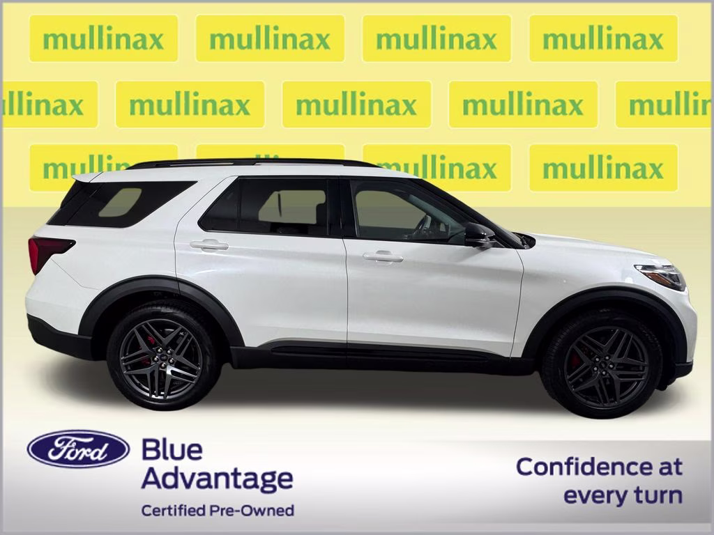 2025 White Metallic Ford Explorer ST RWD SUV