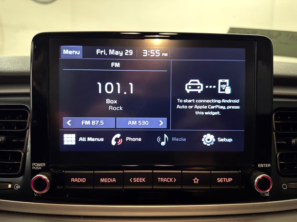 2021 Sporty Blue Kia Rio S FWD Hatchback