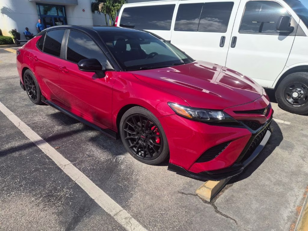 2020 Midnight Black Metallic Toyota Camry TRD V6 FWD Sedan