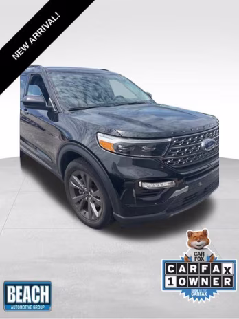 2023 Black Metallic Ford Explorer XLT RWD SUV