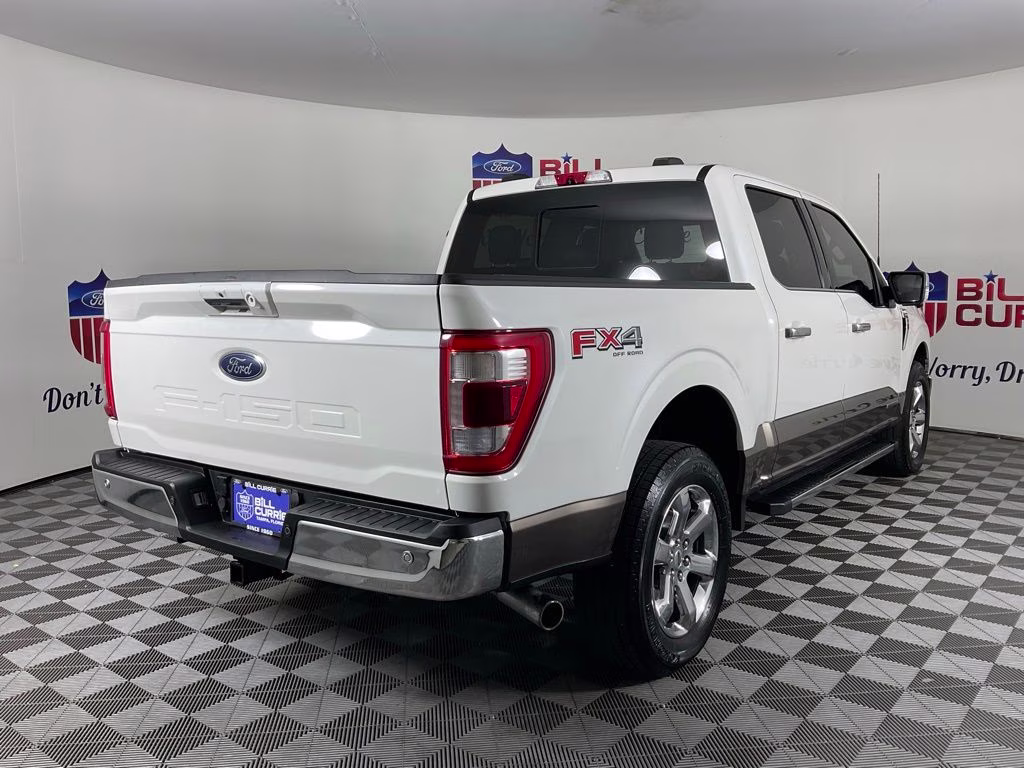 2021 Star White Metallic Tri-Coat Ford F-150 Lariat 4X4 Truck