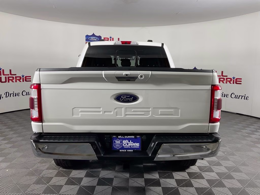 2021 Star White Metallic Tri-Coat Ford F-150 Lariat 4X4 Truck
