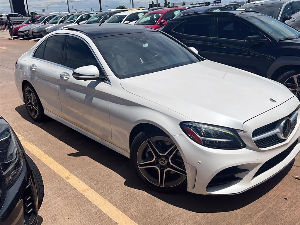 2021 designo Diamond White Metallic Mercedes-Benz C-Class C 300 AWD Sedan