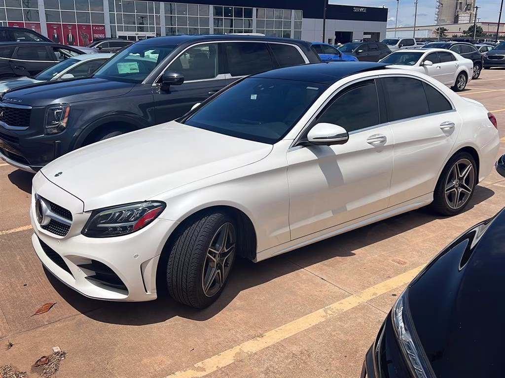 2021 designo Diamond White Metallic Mercedes-Benz C-Class C 300 AWD Sedan