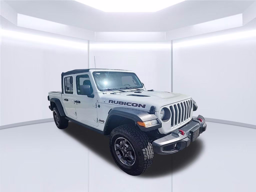 2021 White Jeep Gladiator Rubicon 4X4 Truck
