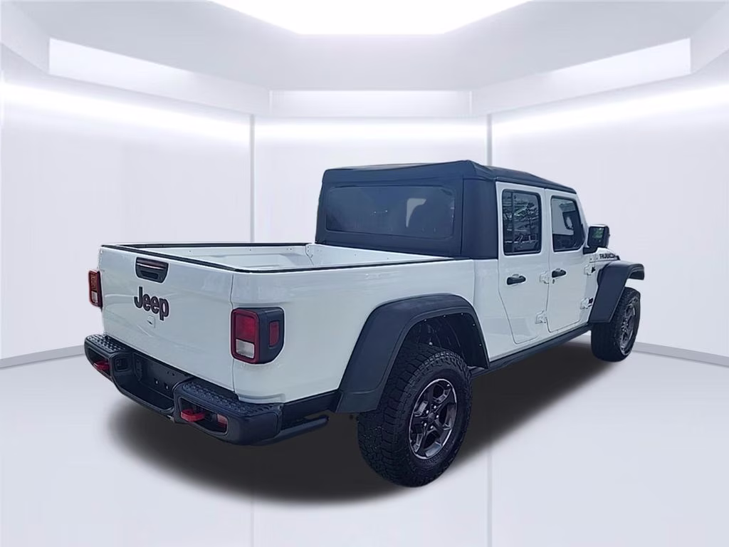 2021 White Jeep Gladiator Rubicon 4X4 Truck