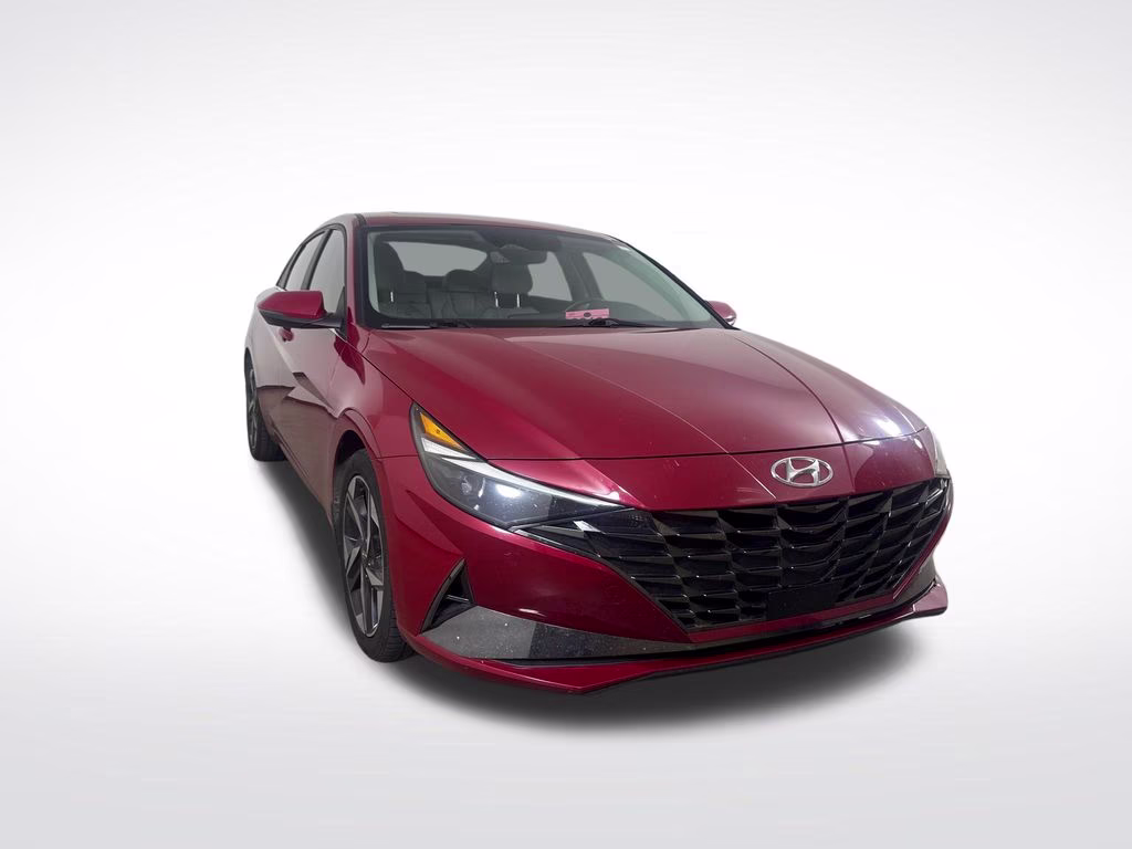 2022 Scarlet Red Hyundai Elantra Hybrid Limited FWD Sedan