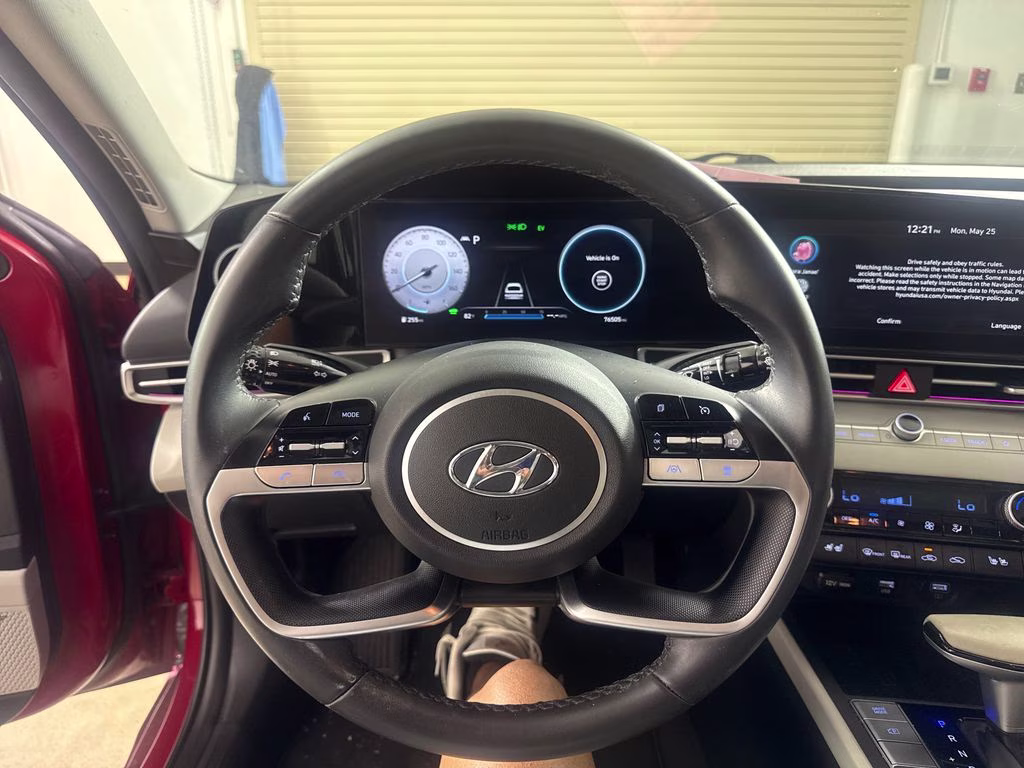 2022 Scarlet Red Hyundai Elantra Hybrid Limited FWD Sedan