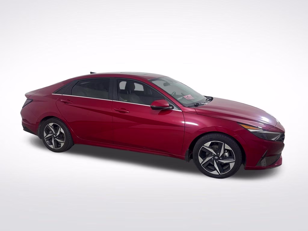 2022 Scarlet Red Hyundai Elantra Hybrid Limited FWD Sedan