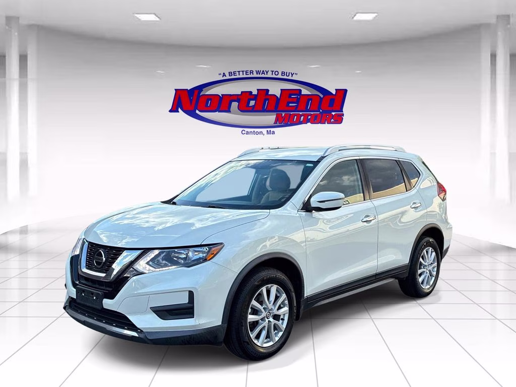 2019 Pearl White Tricoat Nissan Rogue SV AWD SUV