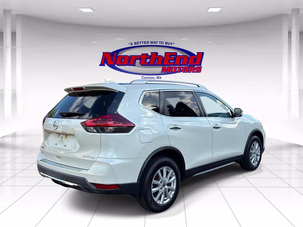 2019 Pearl White Tricoat Nissan Rogue SV AWD SUV