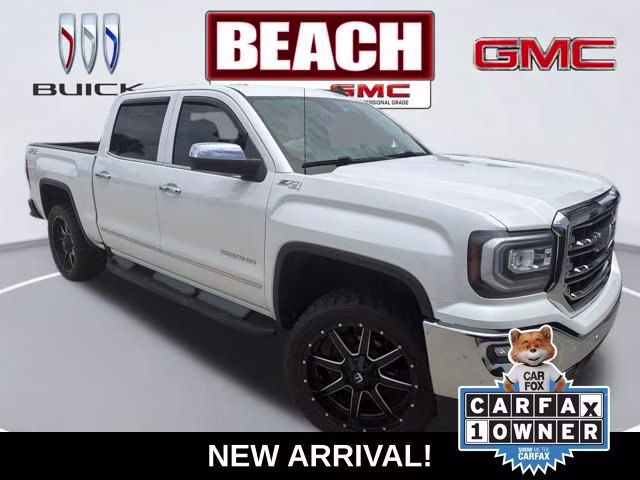 2018 White Frost Tricoat GMC Sierra 1500 SLT 4X4 Truck