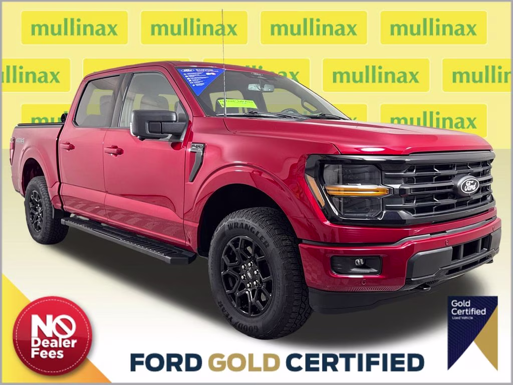 2024 Rapid Red Metallic Tinted Clearcoat Ford F-150 XLT 4X4 Truck